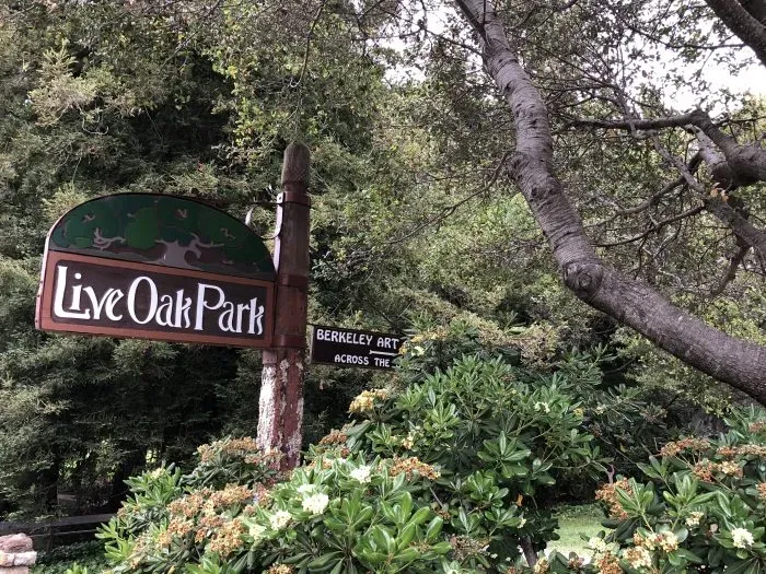 Sign at live oak park in berkeley